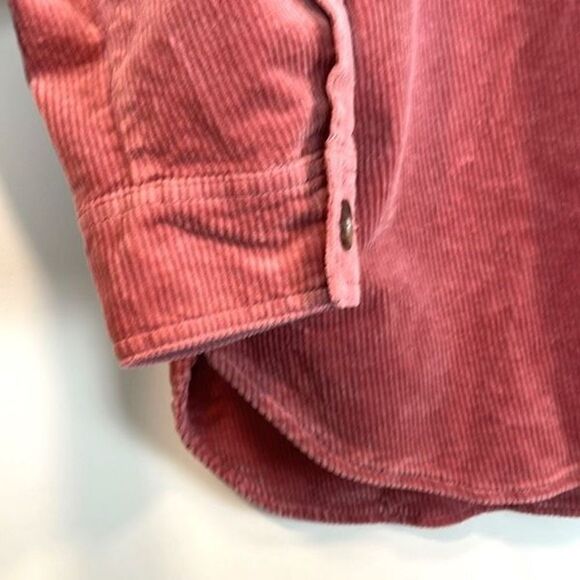 LOFT Salmon Pink Corduroy Shirt Jacket XL NWT - Picture 5 of 8